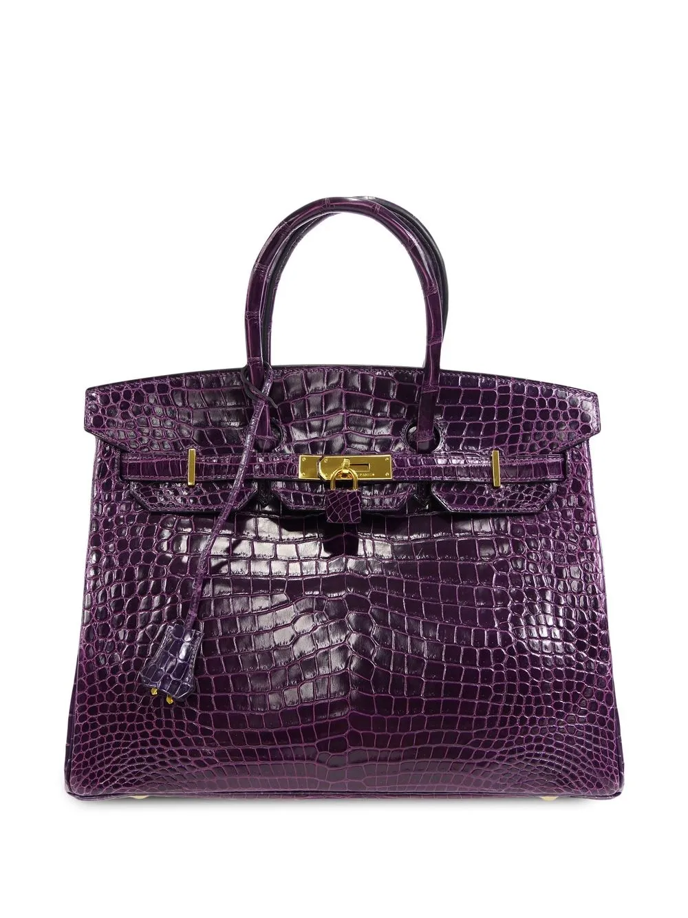 Hermès Pre-Owned 2013 バーキン 35 ハンドバッグ - パープル Hermès Pre-Owned 2013 バーキン 35 ハンドバッグ - パープル