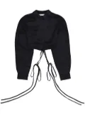 Christopher Esber tie-fastening silk shirt - Black