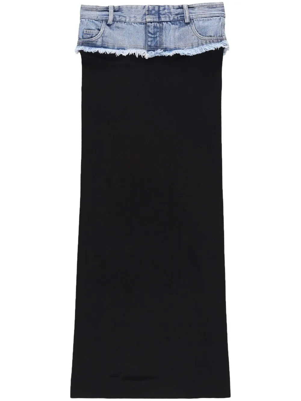 

Christopher Esber denim-belt column maxi skirt - Black