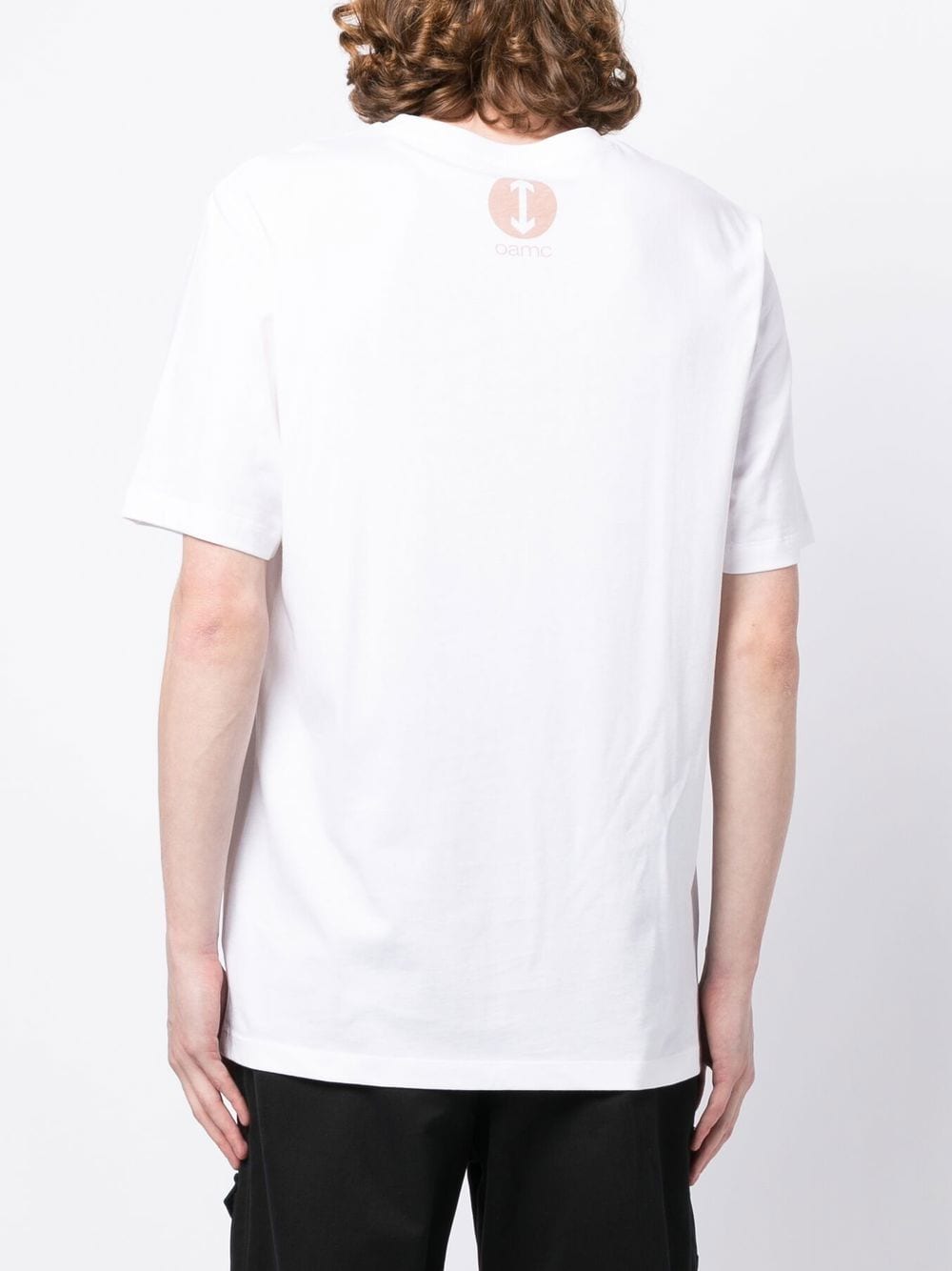 Shop Oamc Logo-print T-shirt In White