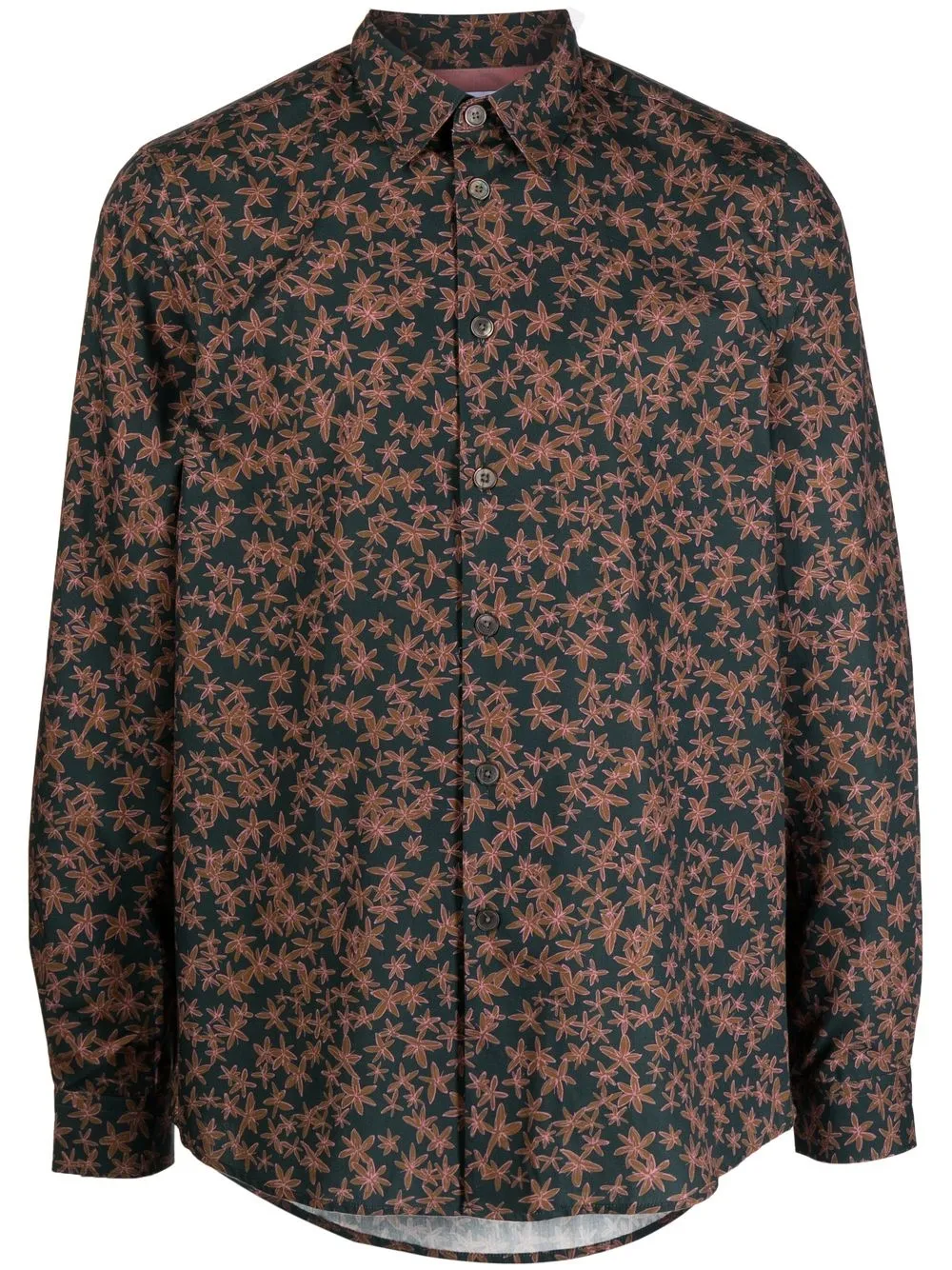 

PS Paul Smith flower-print cotton shirt - Blue