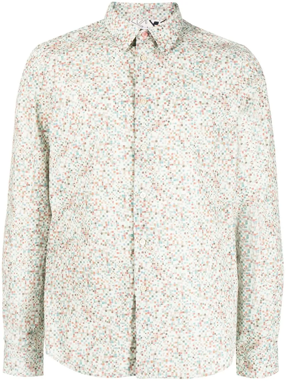 

PS Paul Smith colour-block square-print shirt - Multicolour