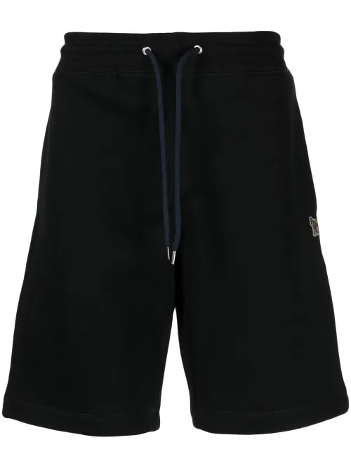 Short de sport en coton biologique à patch zèbre - PS Paul Smith - Modalova