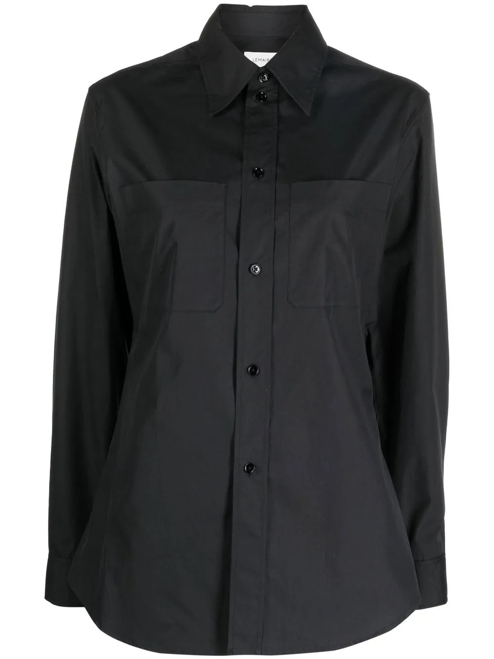 

Lemaire button-front fitted shirt - Black