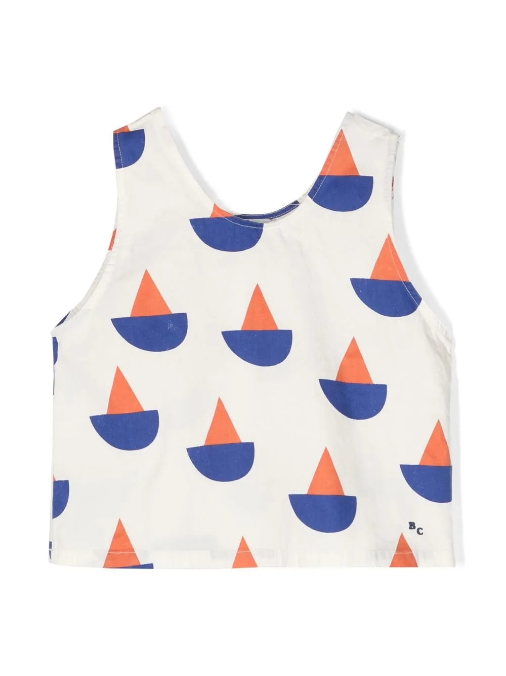 

Bobo Choses boat-illustration crop tank top - Neutrals