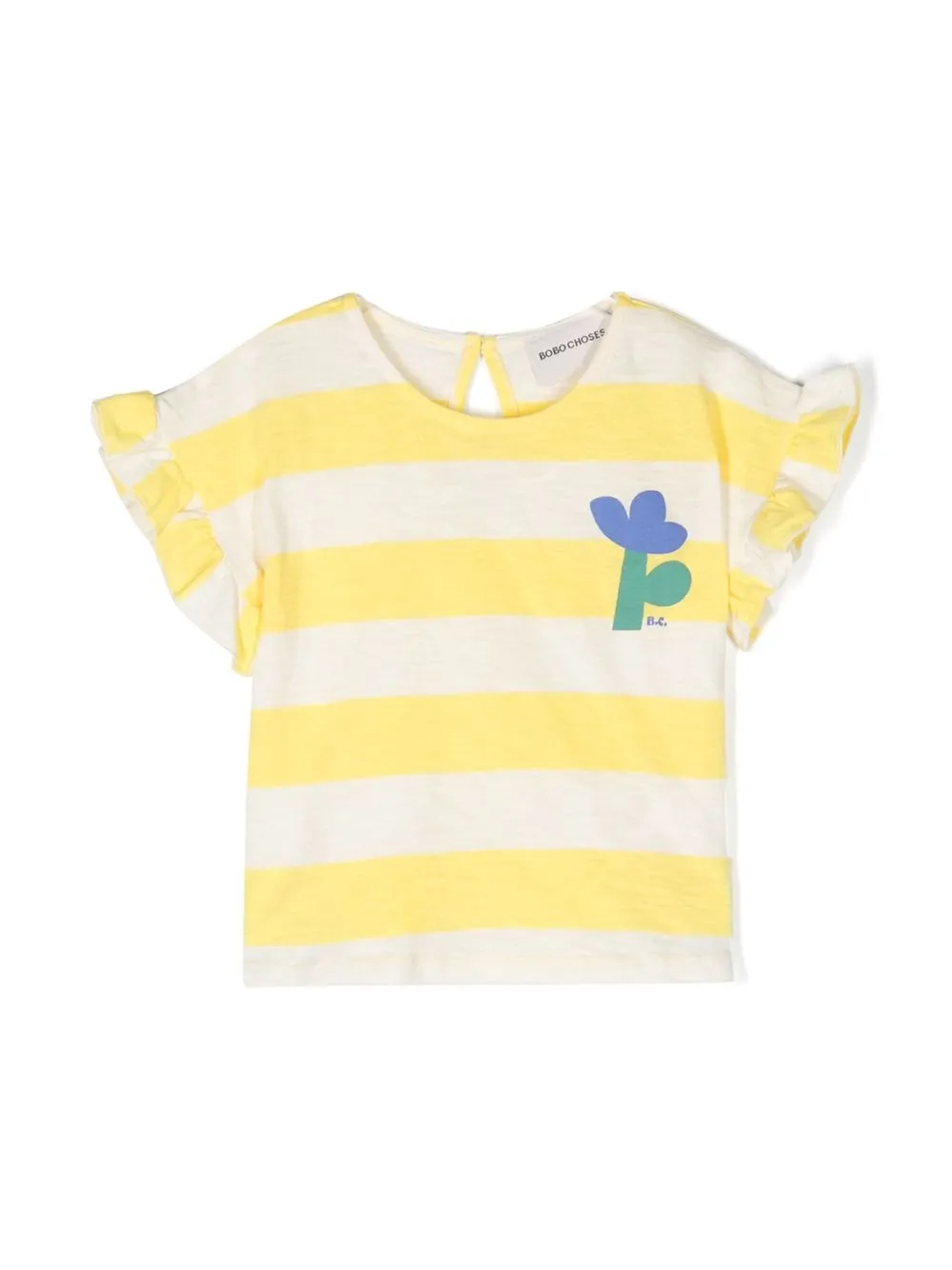 

Bobo Choses playera con volantes en las mangas - Amarillo