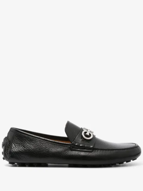 Ferragamo Gancini-plaque driver shoes