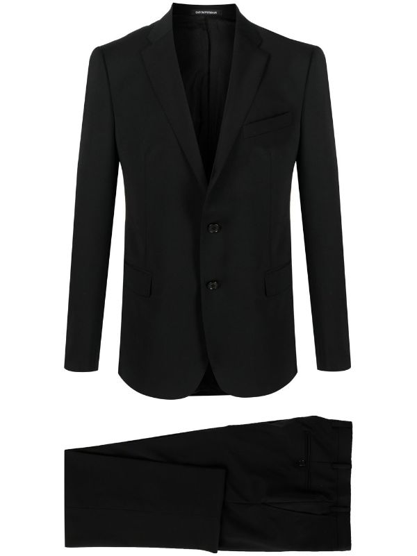 Emporio Armani Virgin Wool single-breasted Suit - Farfetch