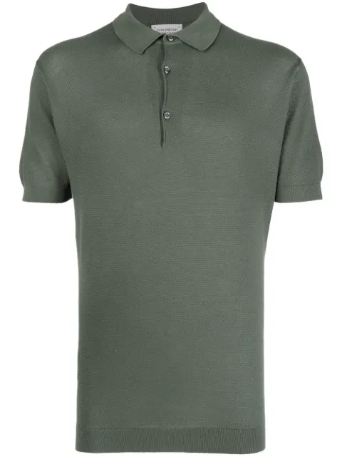 John Smedley short-sleeve cotton polo shirt