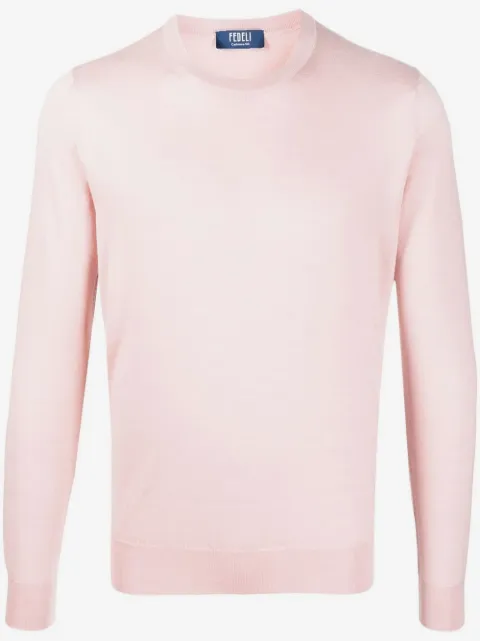 Fedeli ribbed crew neck jumper