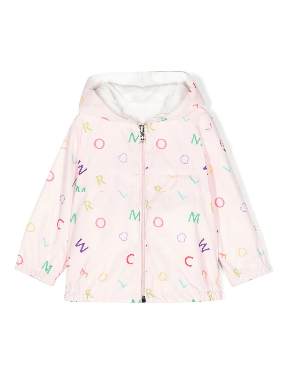 

Moncler Enfant logo-print hooded jacket - Pink