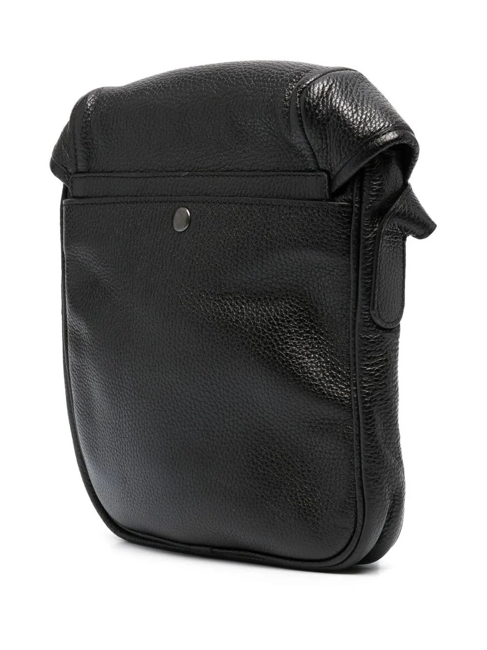 Leathersmith Of London Pebbled Leather Messenger Bag In Schwarz ModeSens