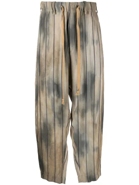 Uma Wang Gestreifte Tapered-Hose