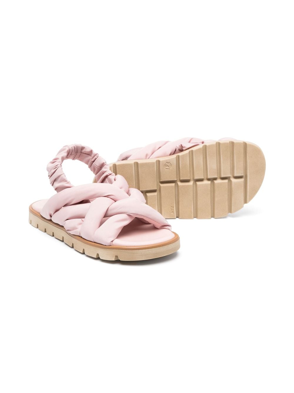 Shop Pèpè Lisbeth Crossover Band Sandals In Pink