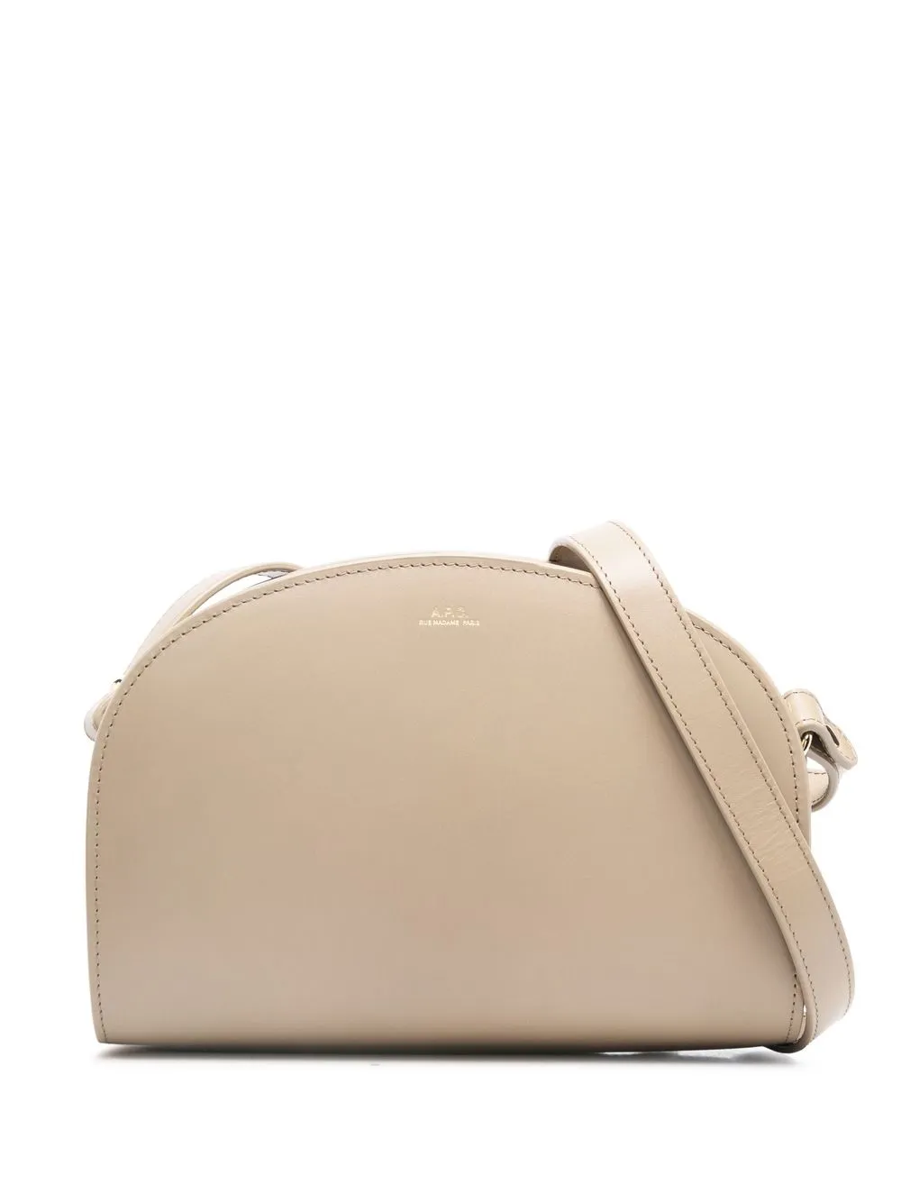 

A.P.C. logo-print shoulder bag - Neutrals