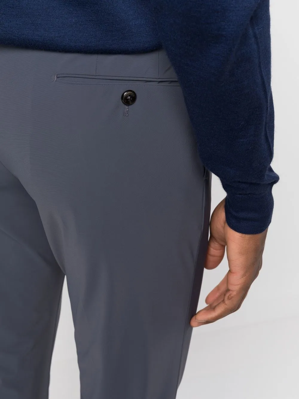 Pt Torino Slim-cut Chino Trousers In Grau