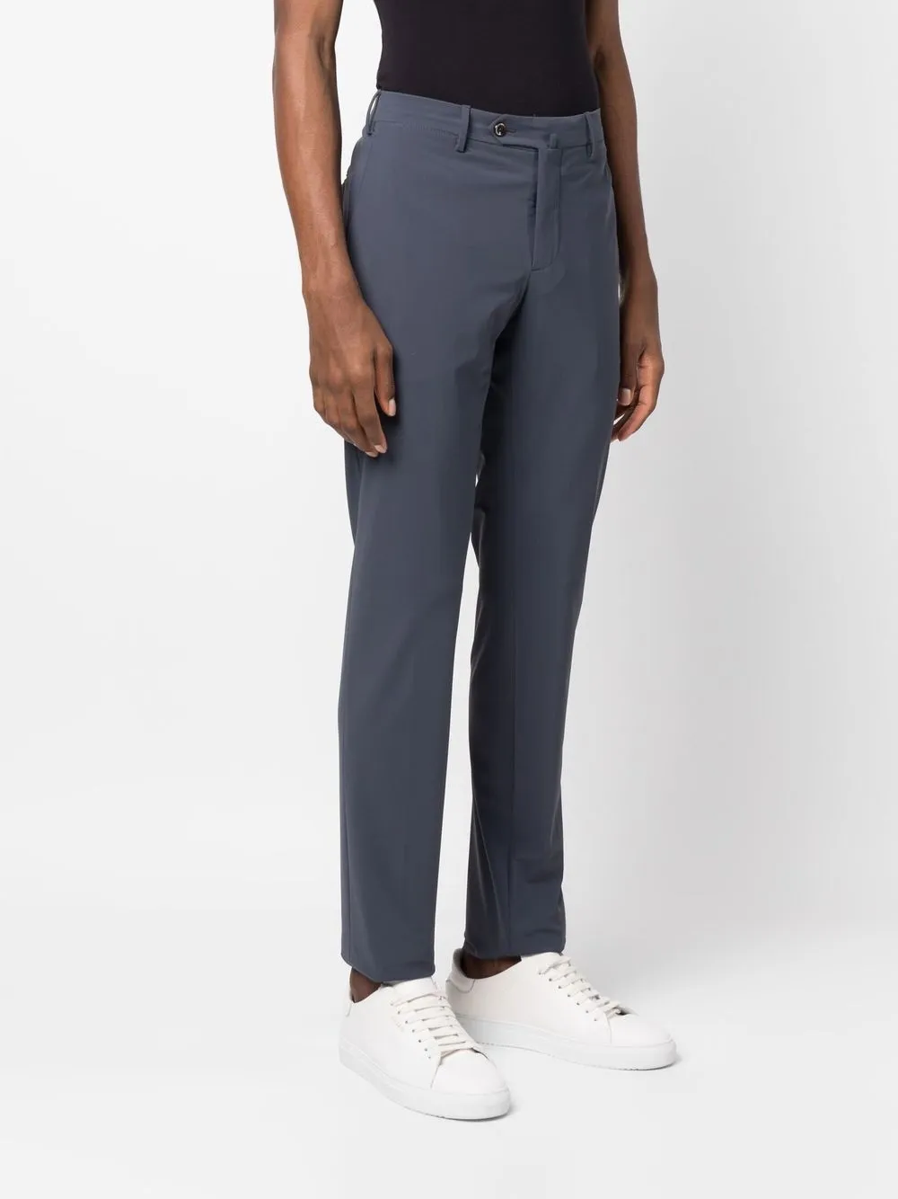 Pt Torino Slim-cut Chino Trousers In Grau