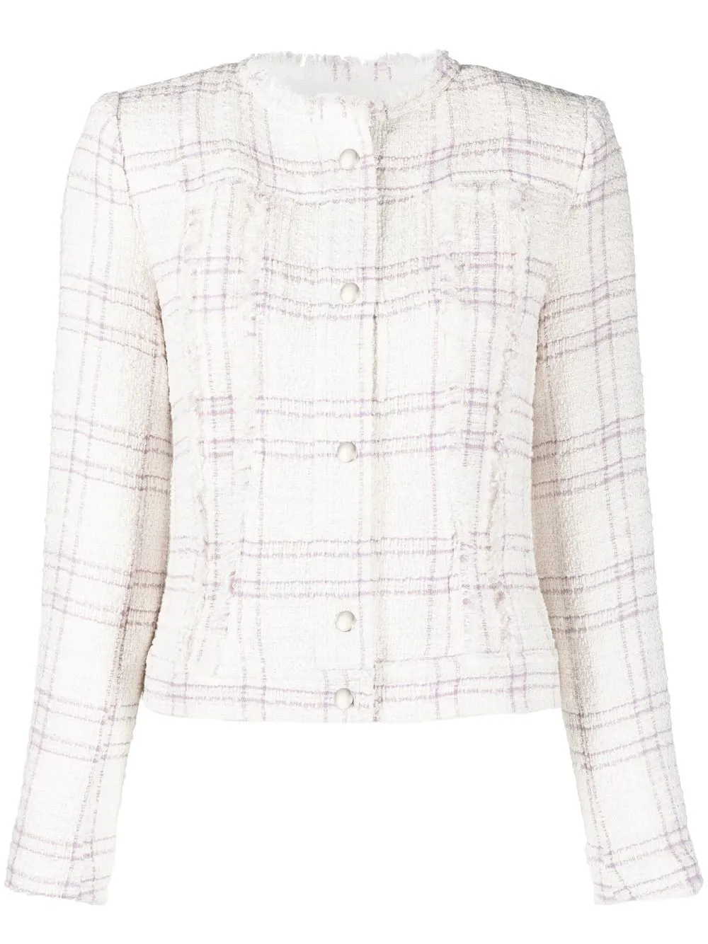 

IRO Orlanda checked jacket - Neutrals