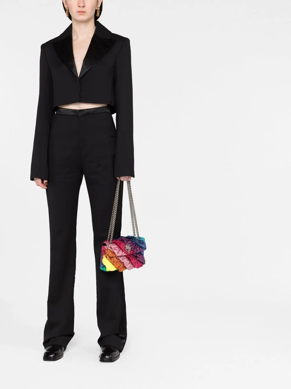 Kurt Geiger London Kensington schoudertas met pailletten - Roze