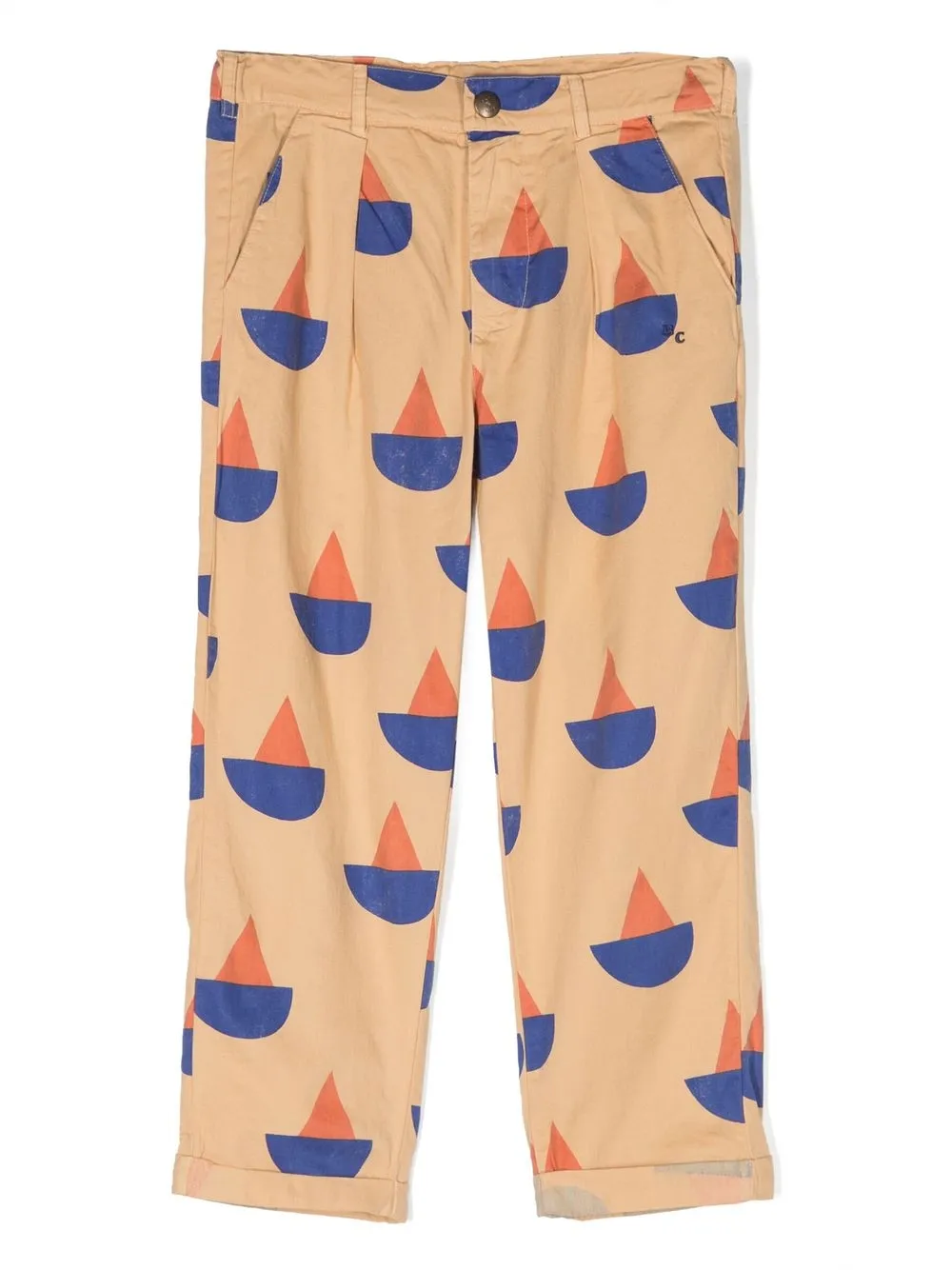 BOBO CHOSES SAILBOAT-PRINT TAILORED-CUT TROUSERS