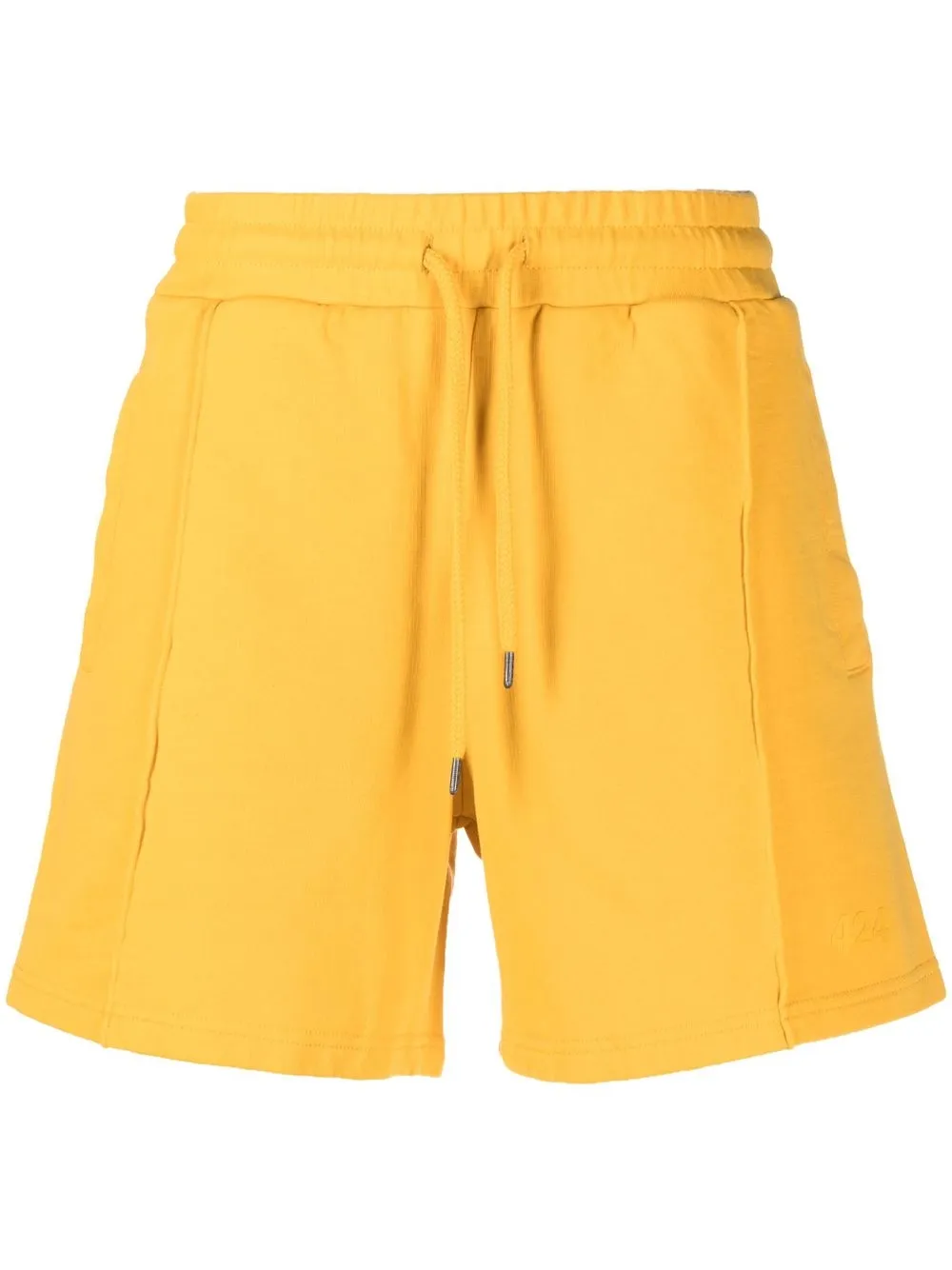 

424 logo-embroidered track shorts - Yellow