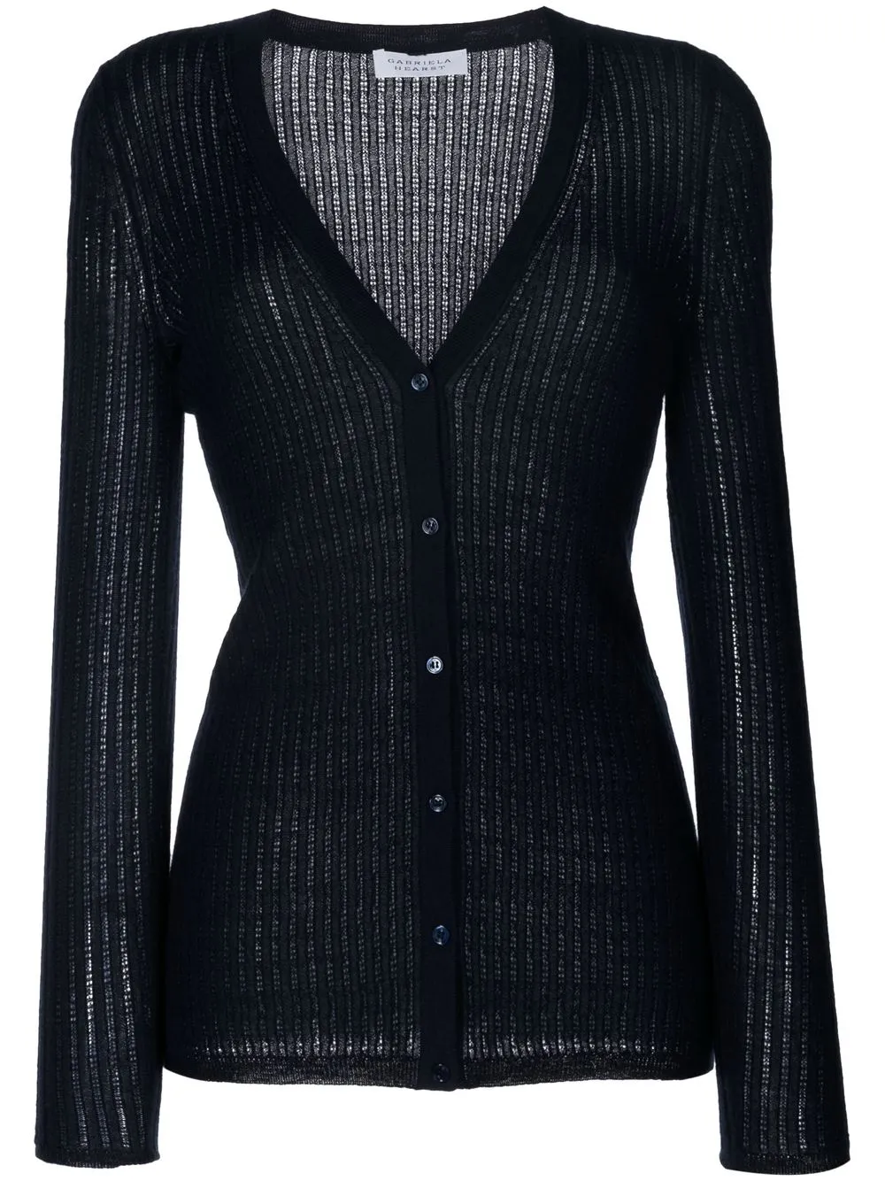 

Gabriela Hearst ribbed-knit cardigan - Blue