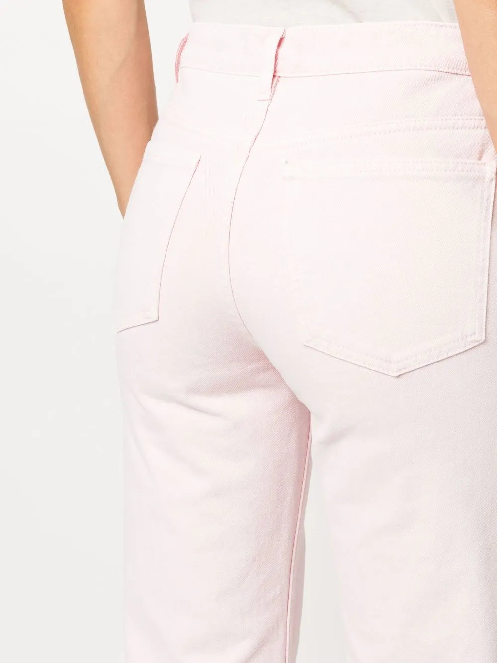 Shop Iro Straight-leg Cropped Jeans In Rosa