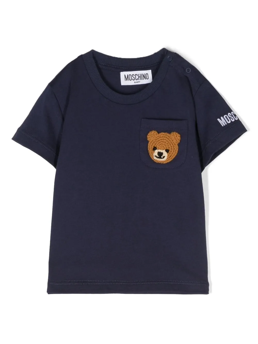 

Moschino Kids teddy-print T-shirt - Blue