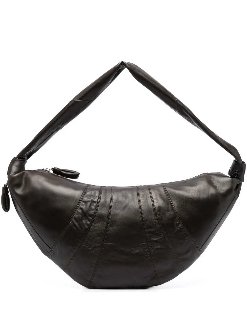 

Lemaire Croissant large leather shoulder bag - Brown