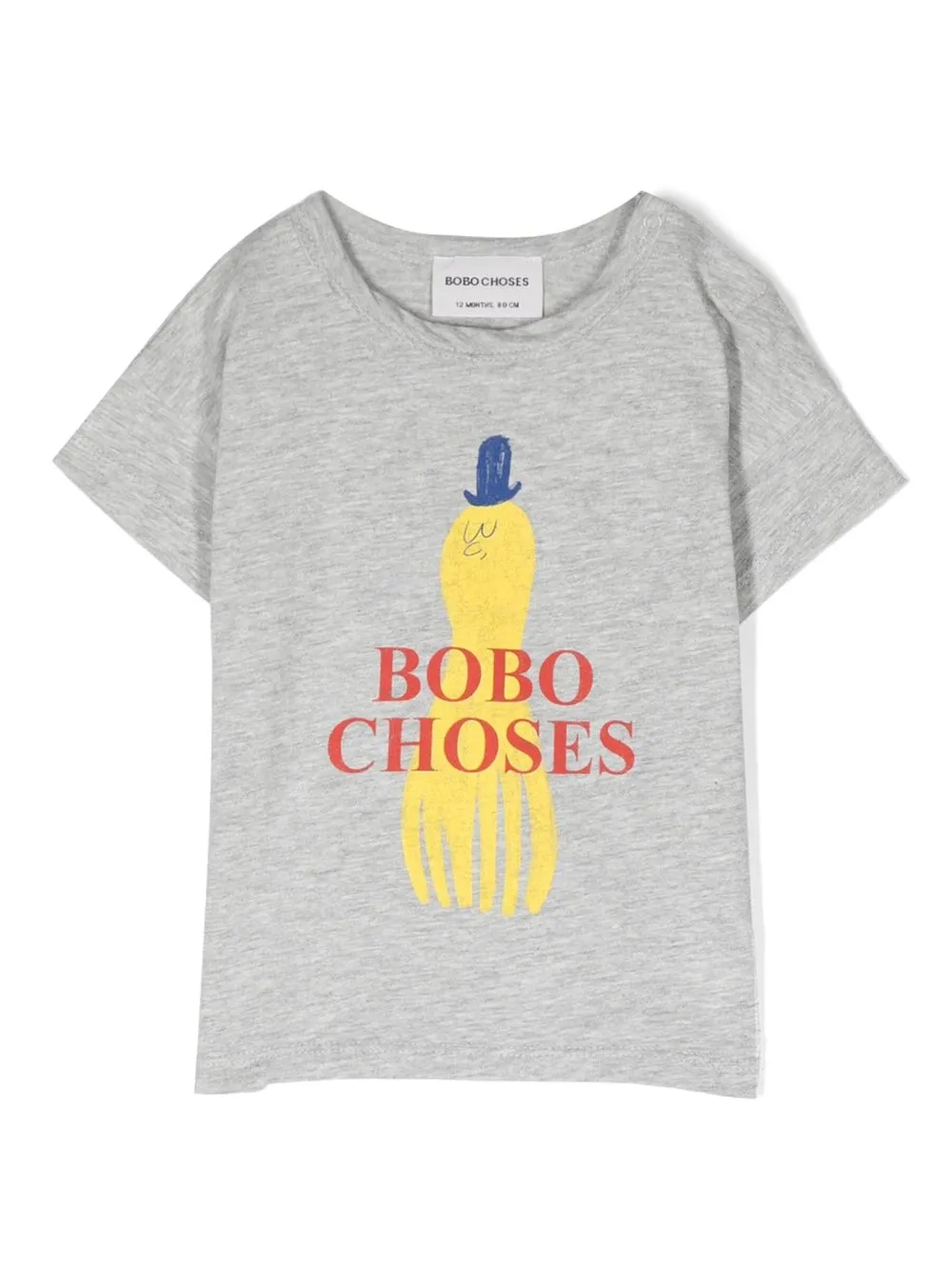 

Bobo Choses graphic logo-print T-shirt - Grey