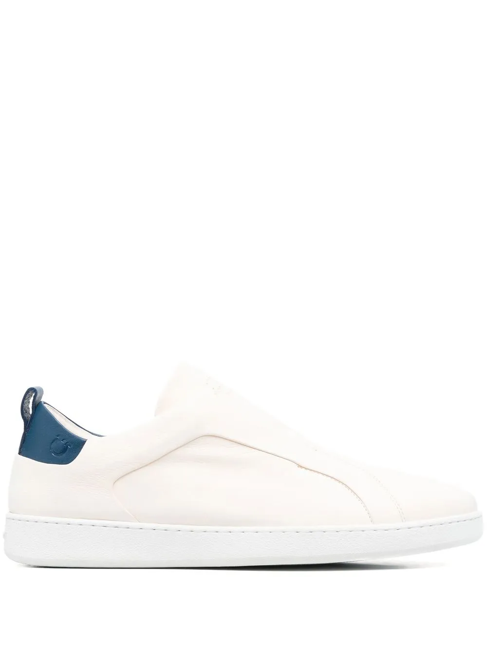 

Ferragamo Garda leather low-top slip-on sneakers - Neutrals