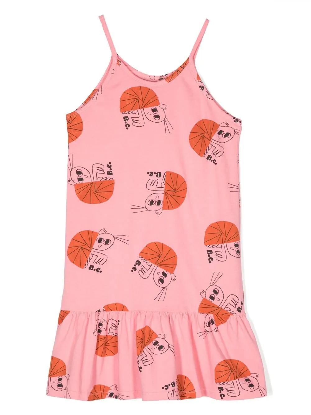 

Bobo Choses graphic-print peplum-hem dress - Pink