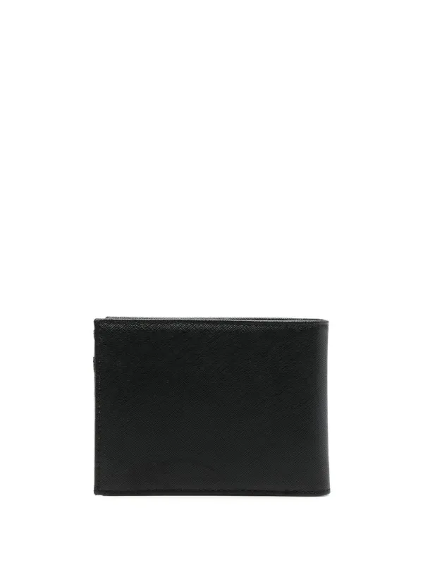 Emporio Armani Carteira Dobrável Com Placa De Logo | Preto