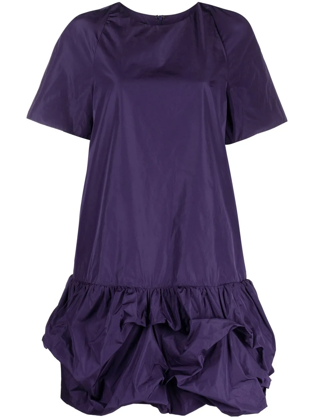 

Emporio Armani vestido oversize con ribete de volantes - Morado