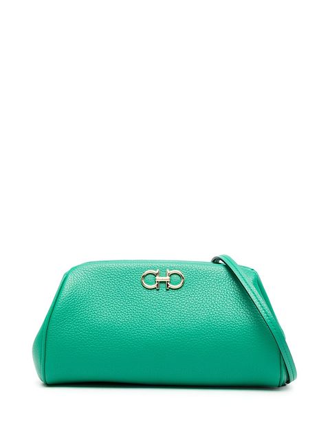 Ferragamo mini Gancini leather clutch bag