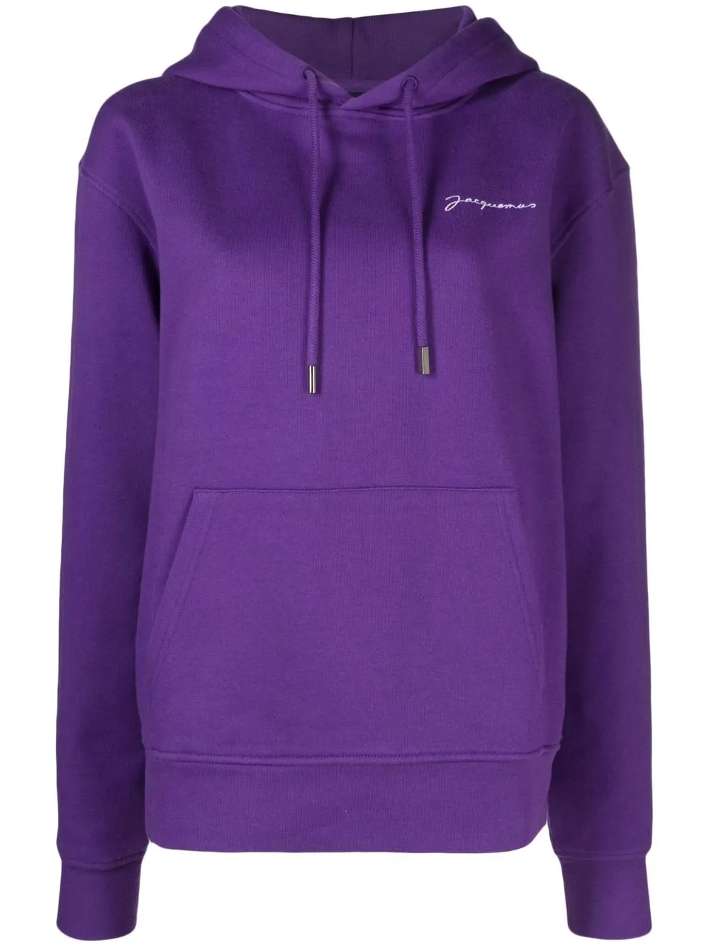 

Jacquemus Le Sweatshirt Brodé organic-cotton hoodie - Purple