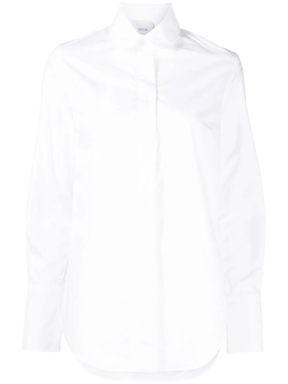 Patou Long-sleeve Button-fastening Shirt In White