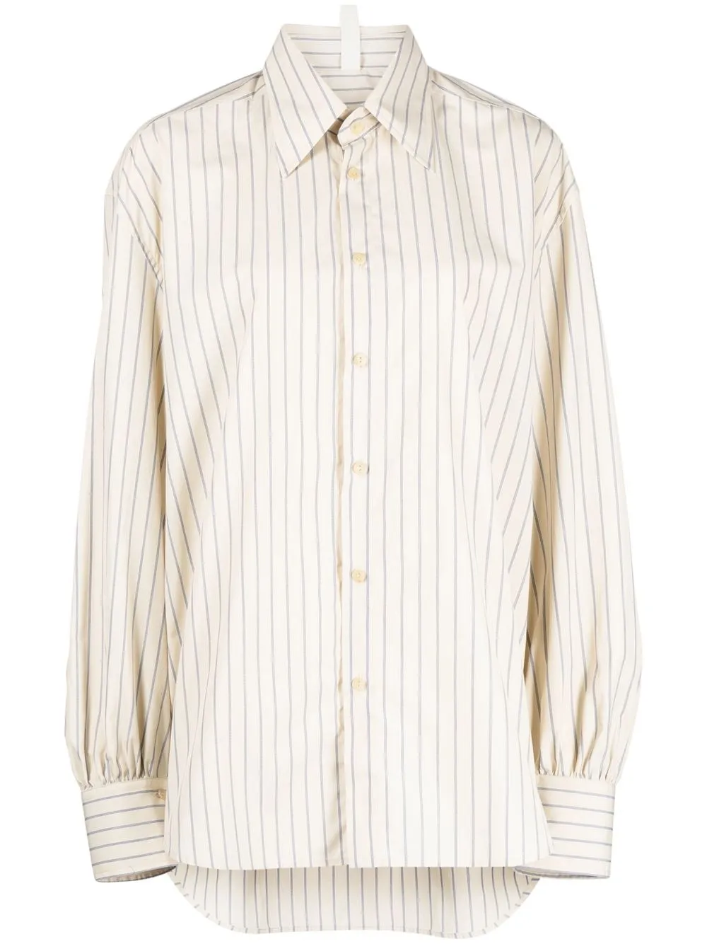 

Petar Petrov extra-long sleeves striped shirt - Neutrals