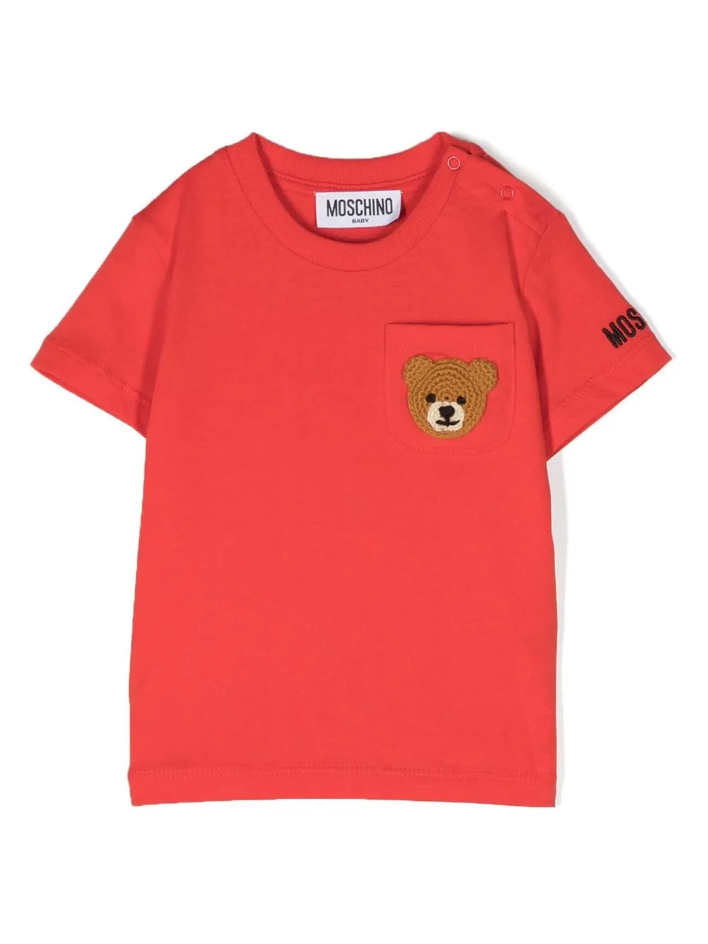 

Moschino Kids playera con logo estampado - Rojo