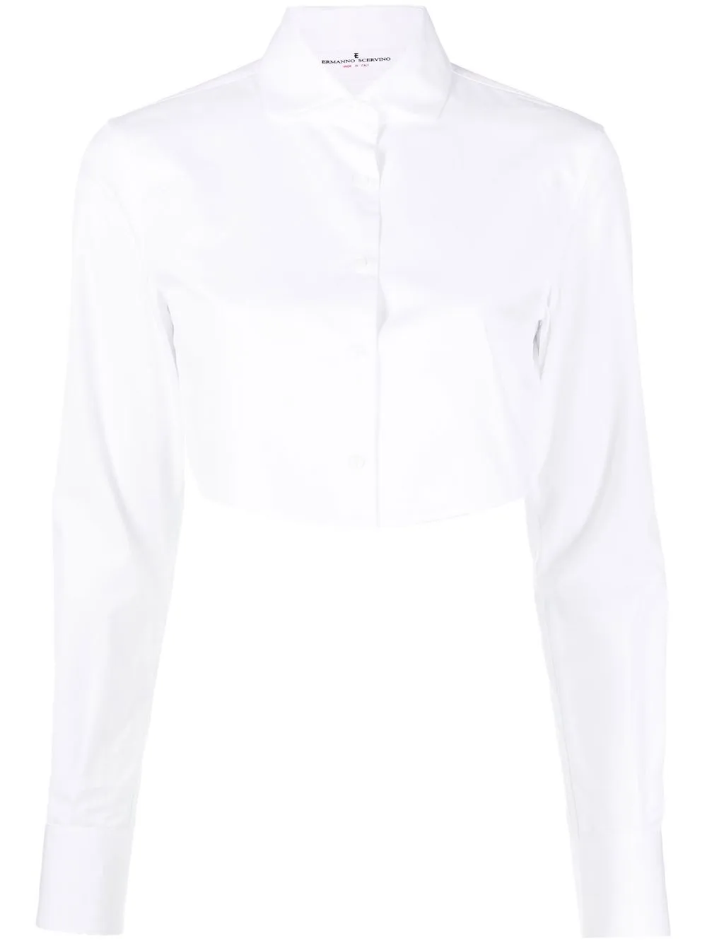 

Ermanno Scervino cropped cotton shirt - White