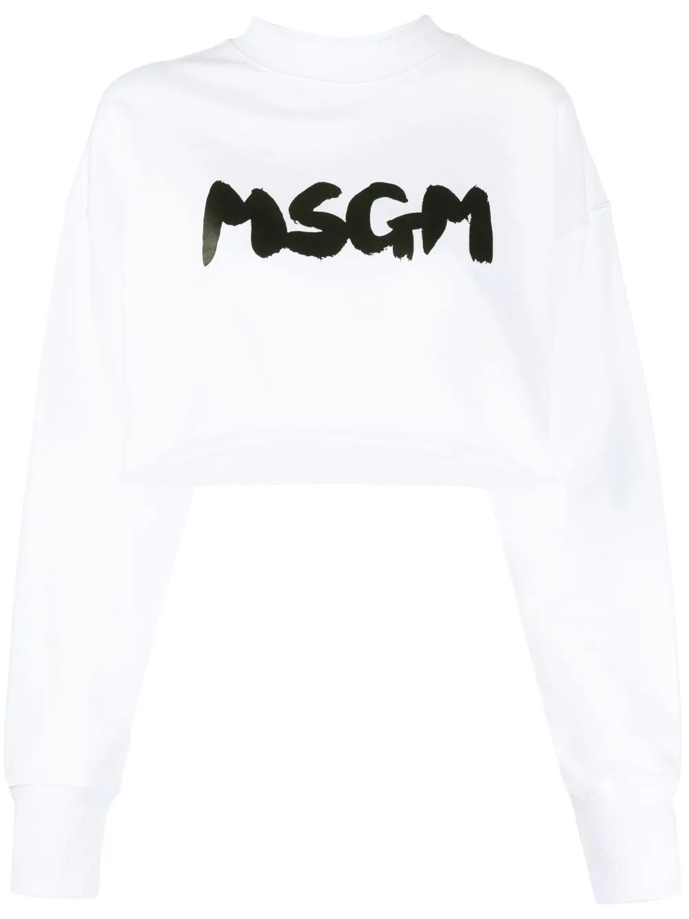 Msgm cropped sale sweatshirt