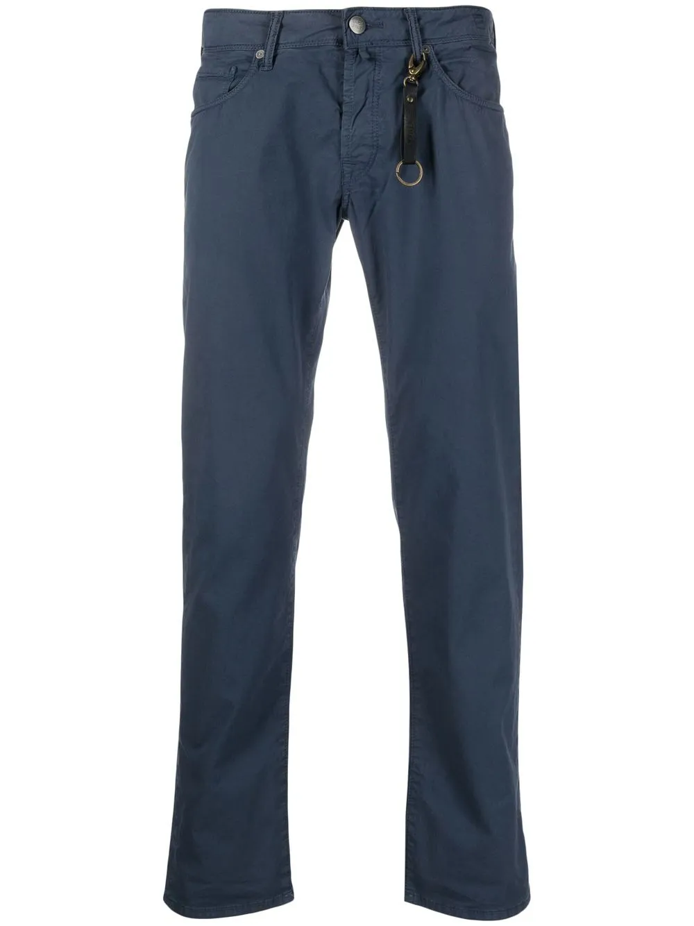 

Incotex cotton slim-cut trousers - Blue