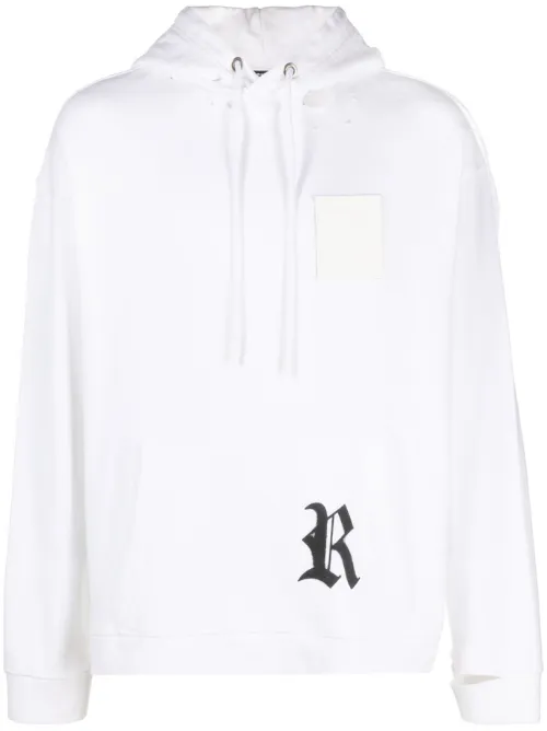 Hoodie à patch logo - Raf Simons - Modalova