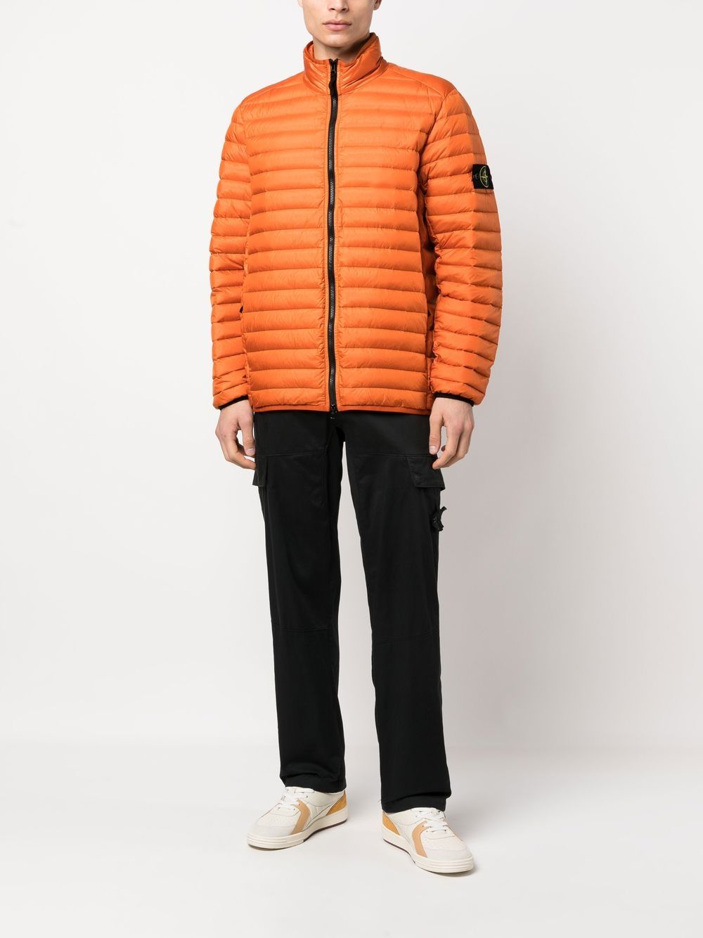 Stone Island Gewatteerd jack - Oranje