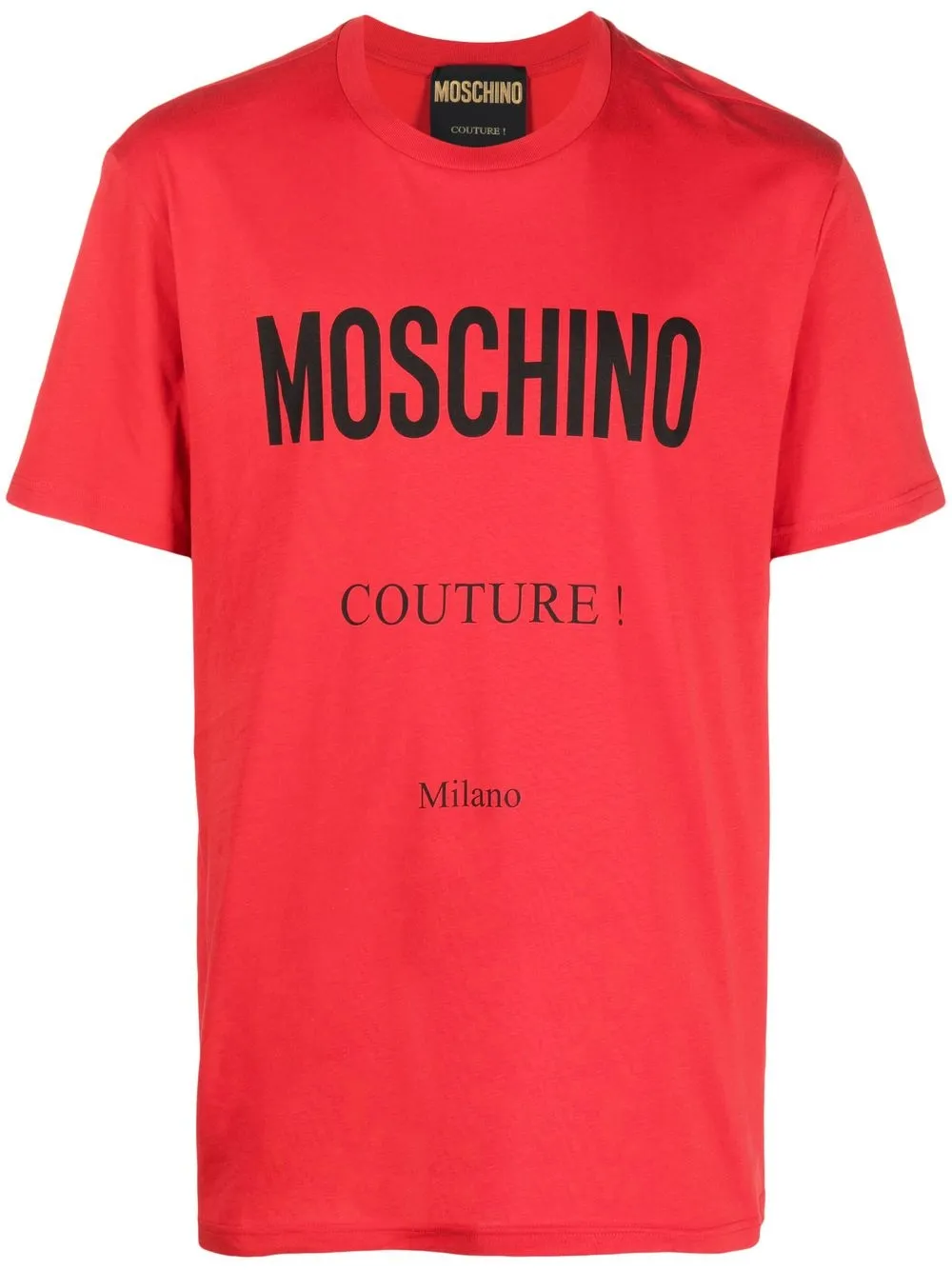 

Moschino organic cotton logo-print T-shirt - Red