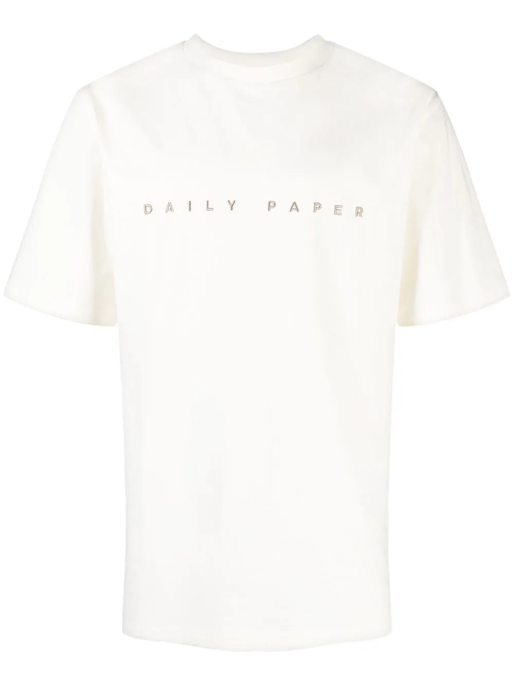 

Daily Paper playera con logo bordado - Neutro