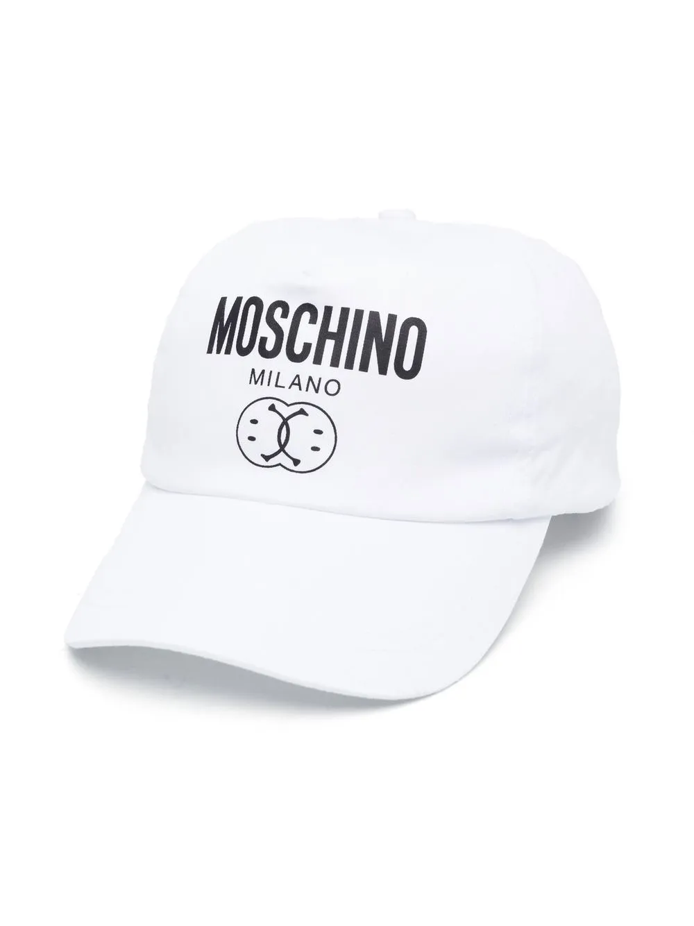Moschino Kids gorra con logo estampado - Blanco