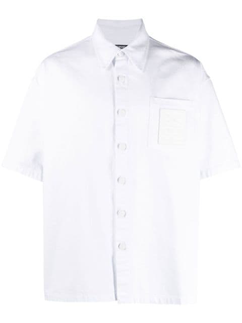 Raf Simons logo-patch short-sleeve shirt