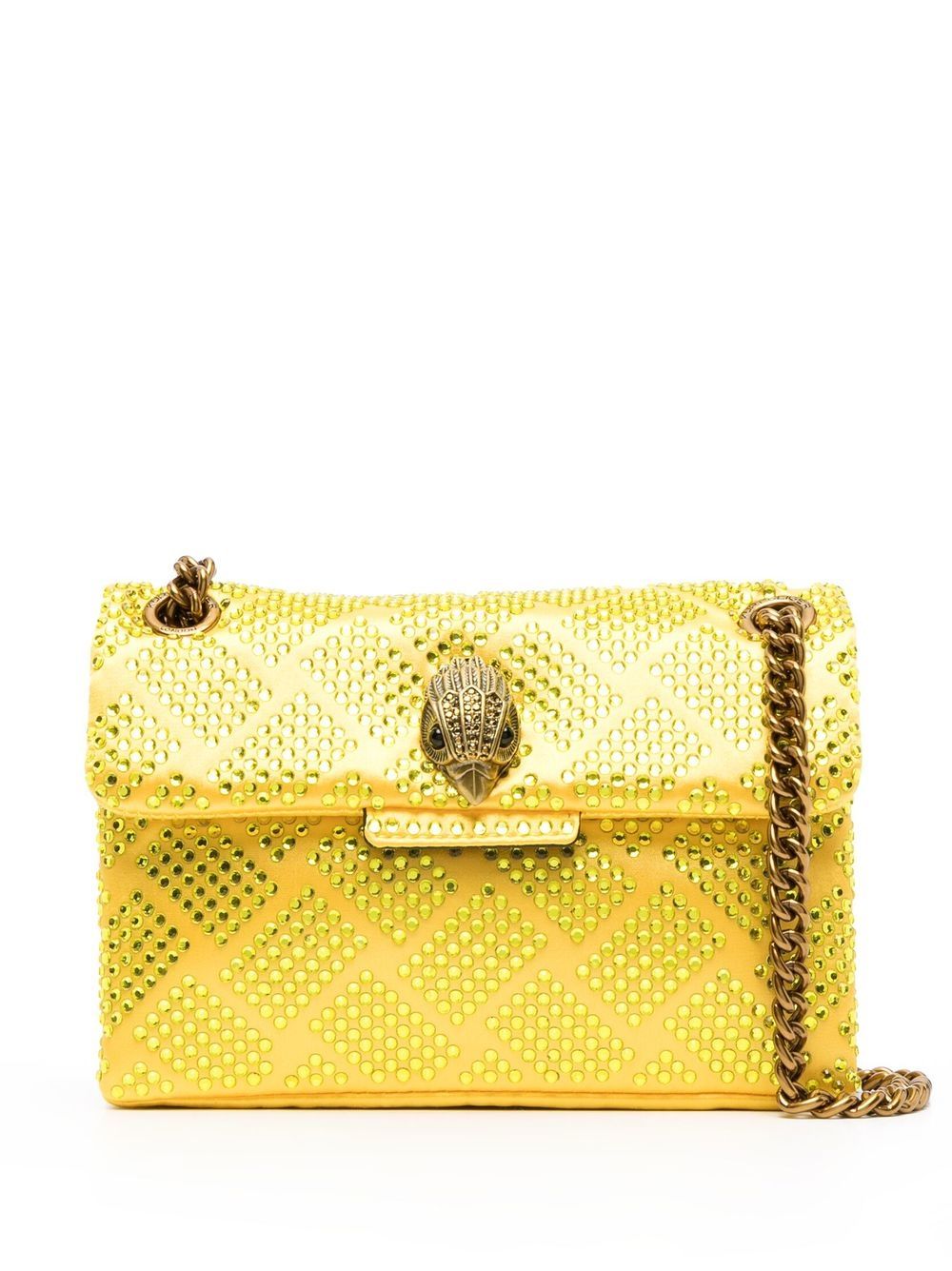 

Kurt Geiger London mini Kensington crystal-embellished bag - Yellow