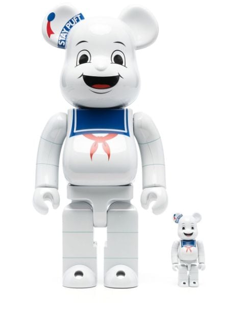 MEDICOM TOY Stay Puft Marshmallow BE@RBRICK 100% and 400% figure set